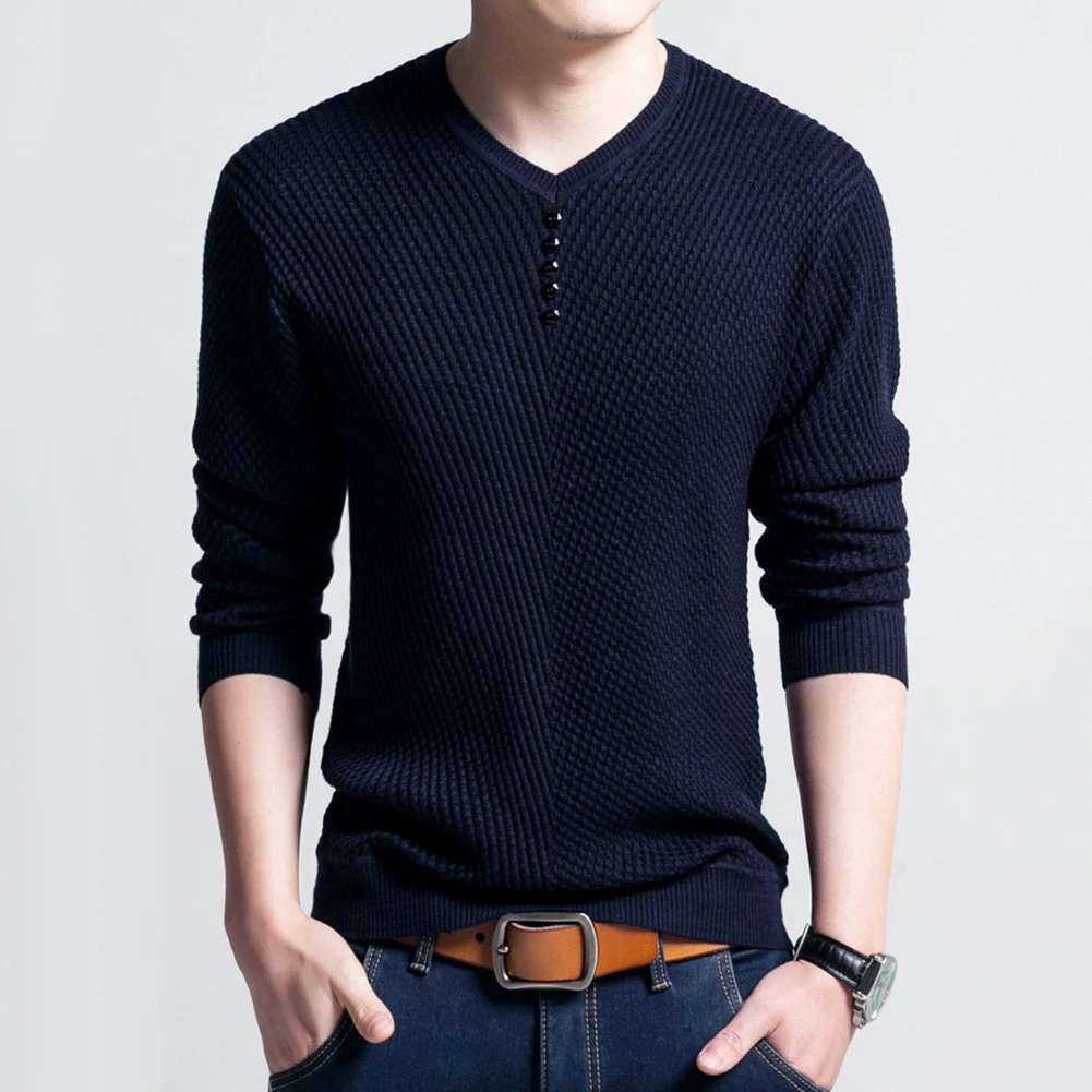 2020 M-4XL Inverno Collo Maglione Degli Uomini di Pullover Maglione Di Natale Mens Lavorato A Maglioni Tirare Homme Jersey