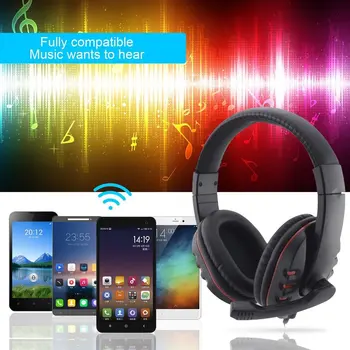 

Wired Original 3.5mm Plug Gaming Headset Headphone Earphone Music Microphone For PS4 PlayStation 4 Game PC Chat