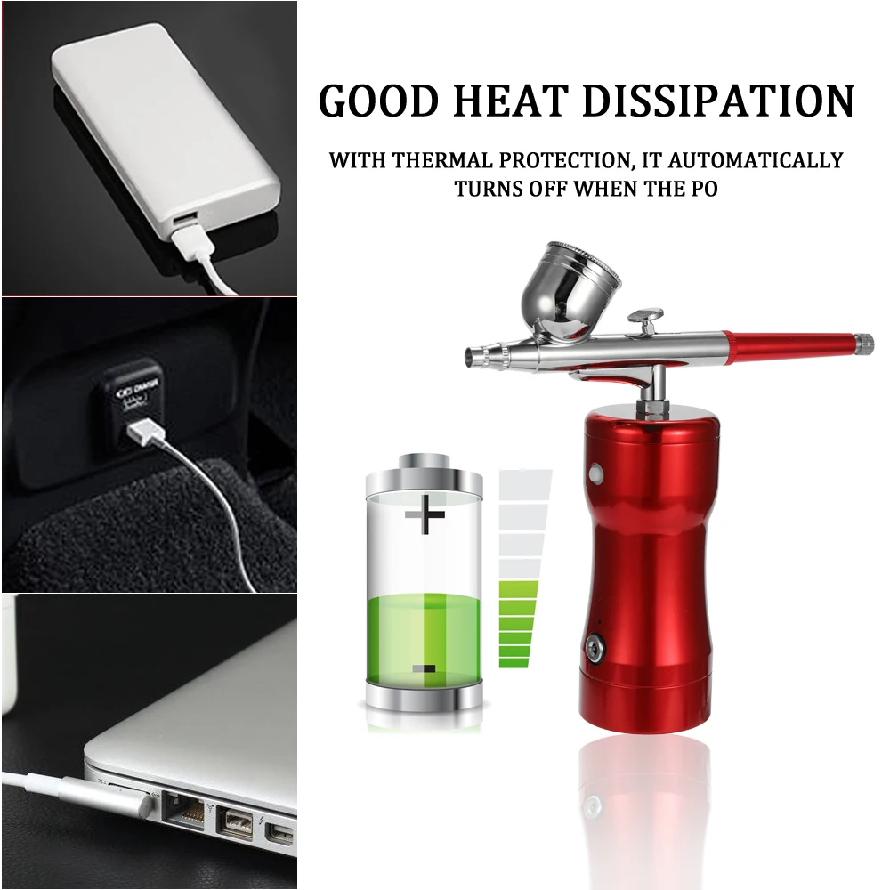 

Portable Spray Pump Pen Air Compressor Set for Art Painting Craft Cake Spray Model Beautiful Airbrush Kits