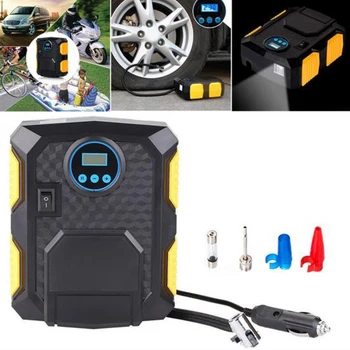

DC 12V Digital Car Tire Inflator Portable Air Compressor Pump 150PSI Auto Air Pump Tire Inflator+Adaptors For Car Motor Bicycles