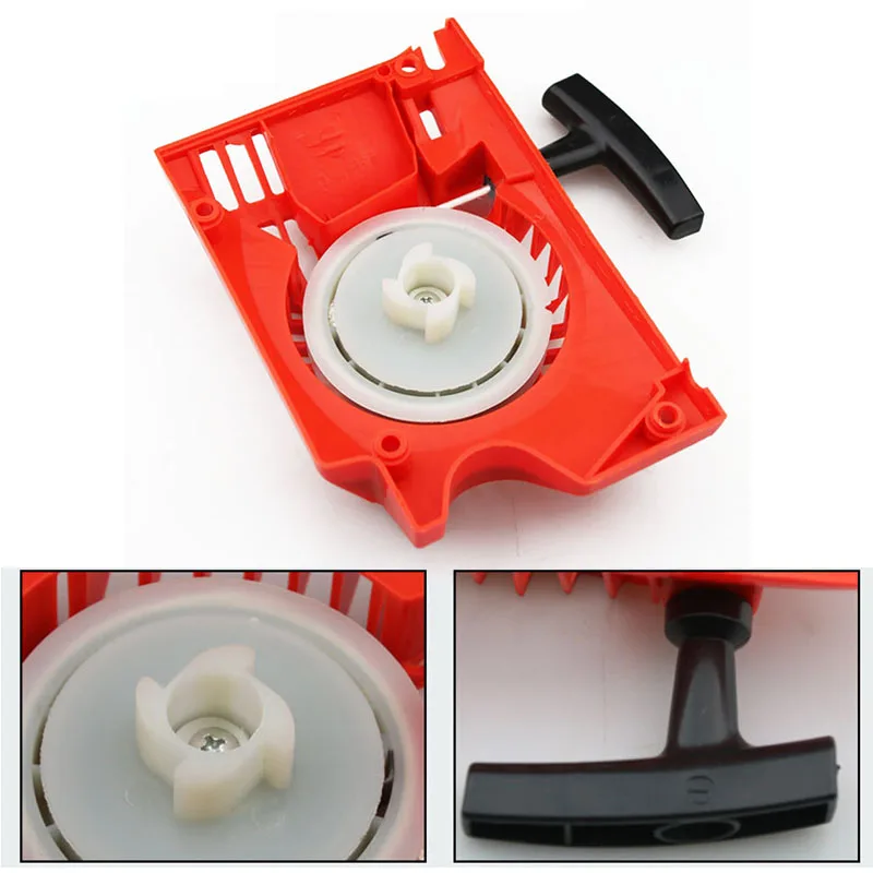 For Chinese 4500 5200 5800 45cc 52cc 58cc Chainsaw Pull Start Recoil Garden Part