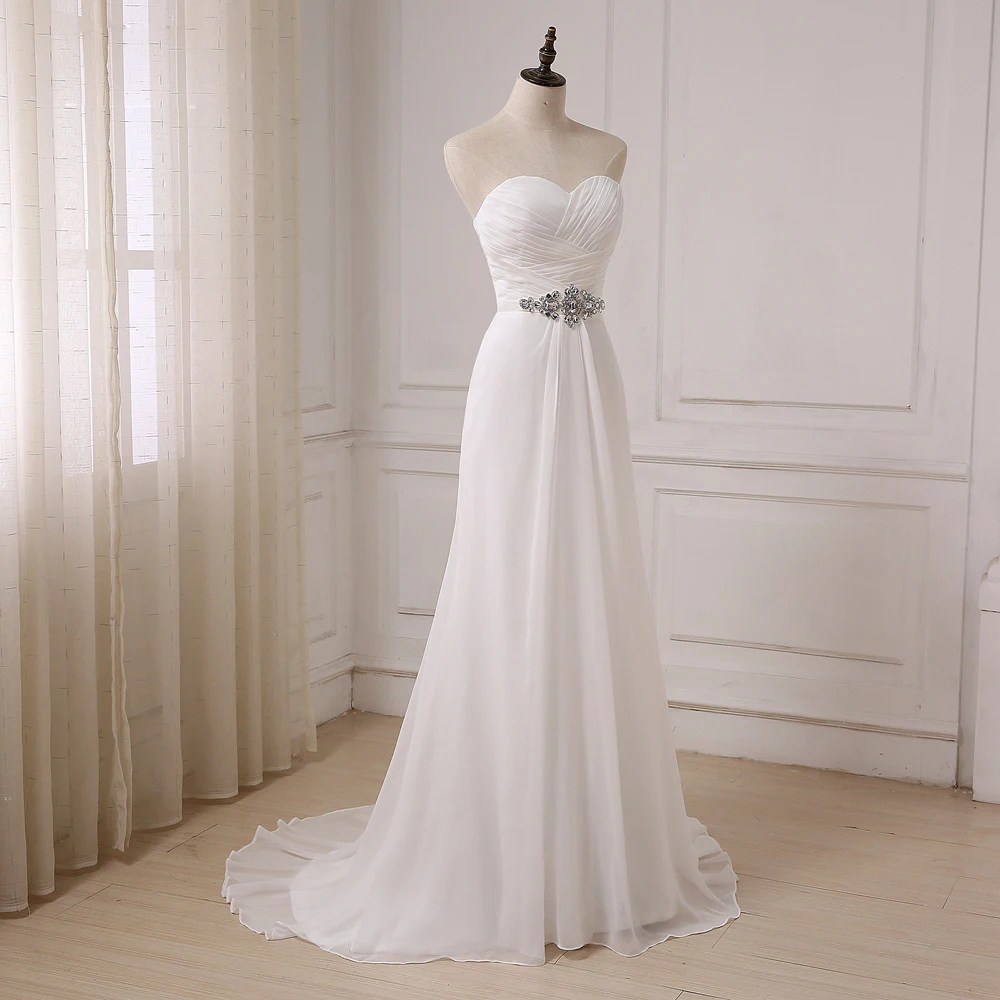 Vestido Great Gowns Real White/ Sleeveless 3