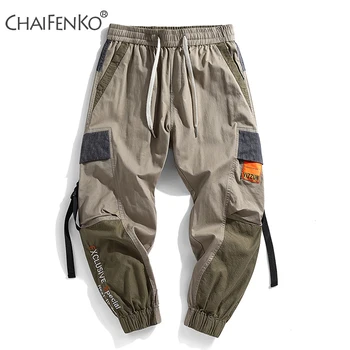 

CHAIFENKO 2020 New Hot Jogger Leisure Sports Trousers Men Hip Hop Streetwear Beam Foot Men Pants Fashion Pocket Cargo Pants