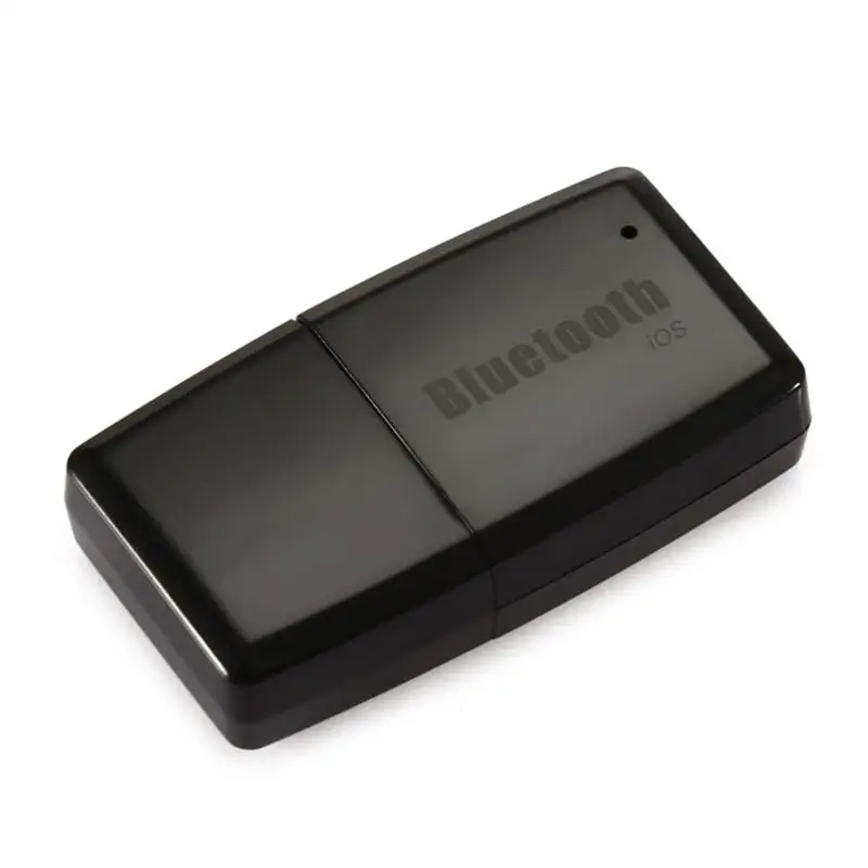 Bluetooth AUX мини стерео 3,5 мм Интерфейс ключ USB беспроводной аудио музыкальный приемник адаптер для IOS Andriod телефон планшет ПК - Название цвета: Black for iOS