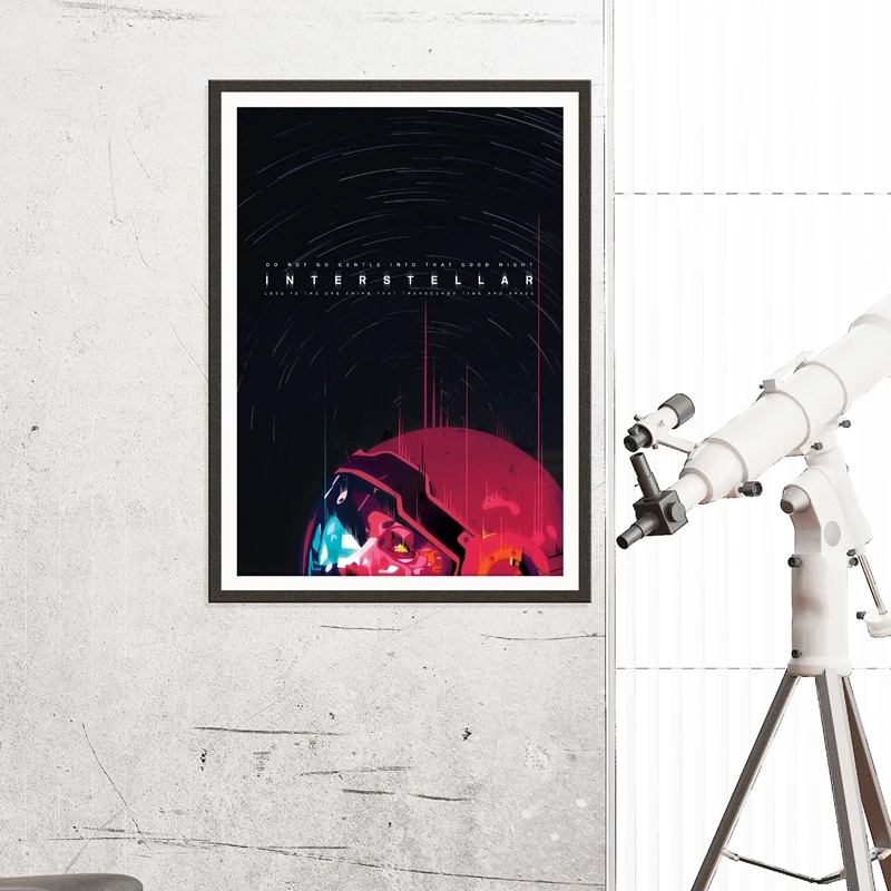 Interstellar-Artwork-Canvas-Painting-Picture-Christopher-Nolan-Michael-Caine-Matthew-McConaughey-Space-Poster-Prints-Home-Decor