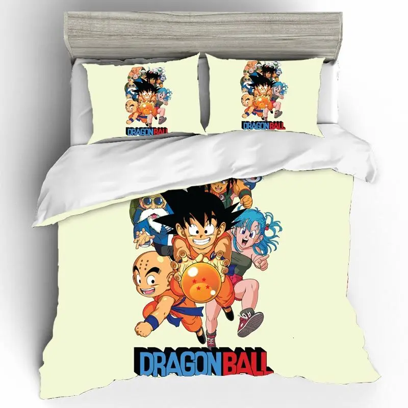 

Dragon Ball Bedding Set Bed Duvets And Linen Sets High Quality Home Textiles Bed Linen Cotton King Size Duvet Cover Bedding Sets