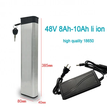 

48V 8.8Ah li ion battery 48v 8Ah 10Ah lithium ion BMS 18650 13S for 48V 500W 350W e bike sccoter foldable bicycle + 2A charger