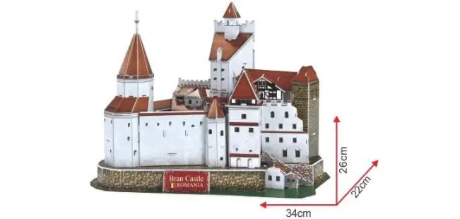 Робот замок Бран обучения 3D Бумага DIY головоломки 3401 модель головоломки Обучающие комплекты игрушек дети мальчик подарок игрушка