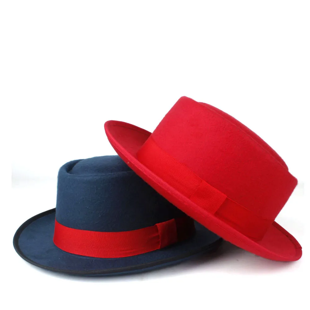 red pork pie hat