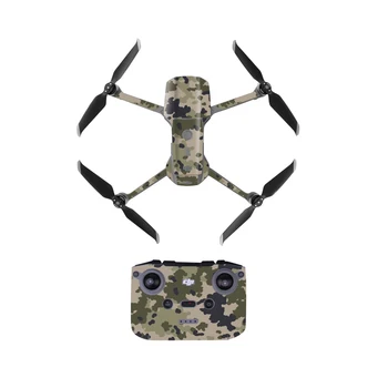 

Camo Style PVC Decal Skin Sticker For DJI Mavic Air 2 Drone Body Protection Film + Remote Controllers + 3 Batteries Skin Sticker