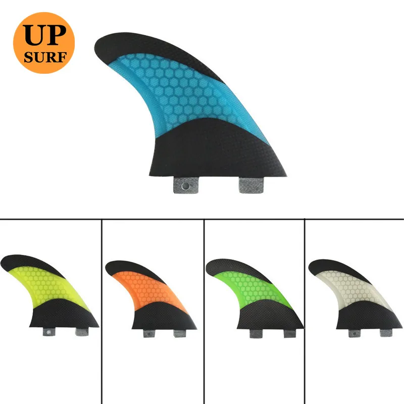 

Surf Double Tabs Fins L Fiberglass Fins Pranchas de Honeycomb Orange and Black Double Tabs Surfboard Fins Thruster in Surfing