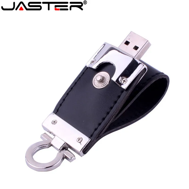 Коричневый кожаный брелок флеш диск USB 2 0 4 ГБ 8 16 32 64 128 г металлический накопителей