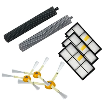 

Side Brush + HEPA Filter + Roller Brush for IRobot Roomba 800 860 870 880 900 960 Robot Vacuum Cleaner Parts Accessories