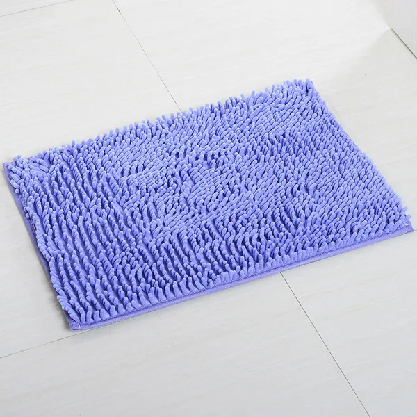 Purple Коврик для ванной из микрофибры, нескользящий коврик для двери и 40x60 см/50x80 см, коврик для ванной комнаты, впитывающий влагу, мягкий коврик для мытья пола и комнатные ковры - Цвет: Purple