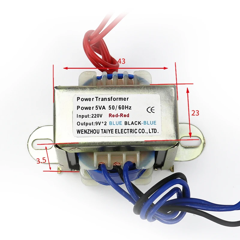 Autotransform Input 220V 380V 5W Power transformer Output 6V 9V 12V 15V 24V matched power transformer lighting control circuit