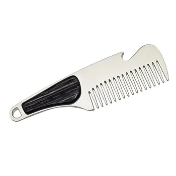 

1 Pc Multi-functional Modeling Comb Fashionable Comb for Men Silver