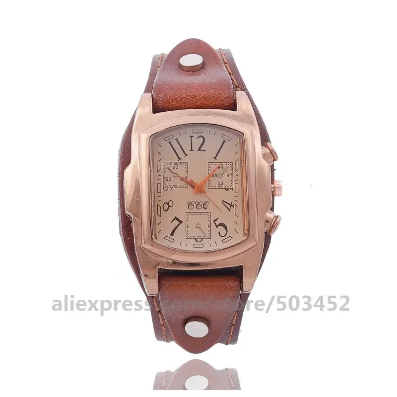 100 шт./лот CCQ 92015 Relojes Para Mujer Модные Аналоговые кварцевые часы из натуральной кожи заводская цена подарки новые наручные часы