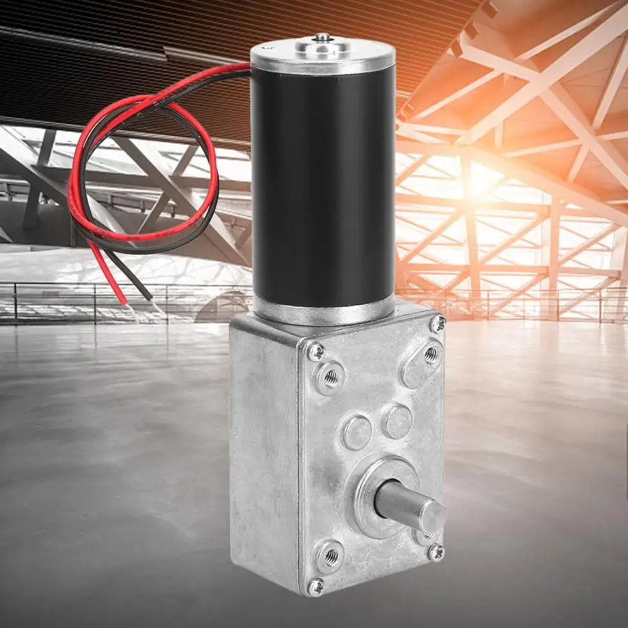 

24V 4.5High Torsion Speed Reduce Electric Gearbox Motor Reversible Worm Gear Motor 8mm Shaft 24V