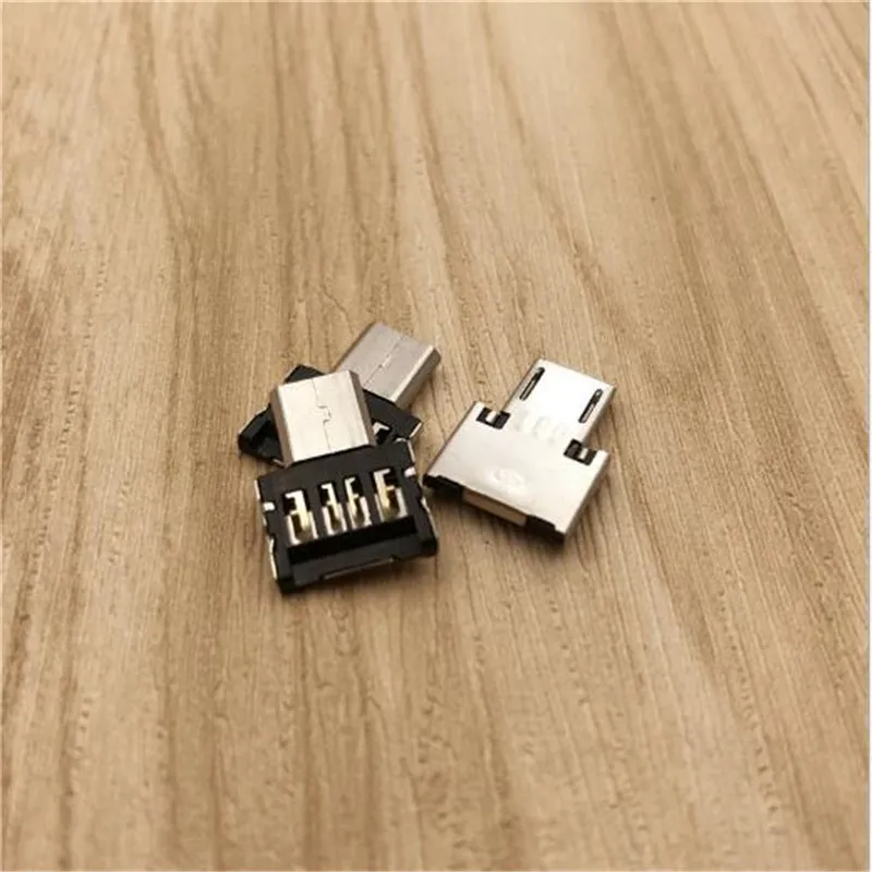100pcs OTG Adapter Data Cable Micro USB to USB OTG Universal USB Phone Android Converter Xiaomi 2