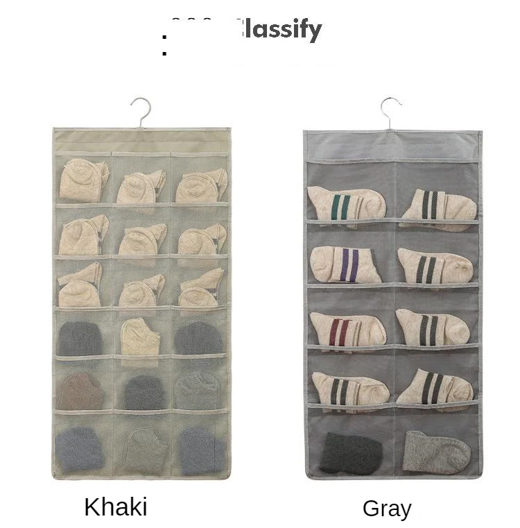 Шкаф, сумка для хранения, подвесная сумка, ткань Оксфорд, настенная ткань, большой объем, для общежития, двухстороннее нижнее белье, носки
