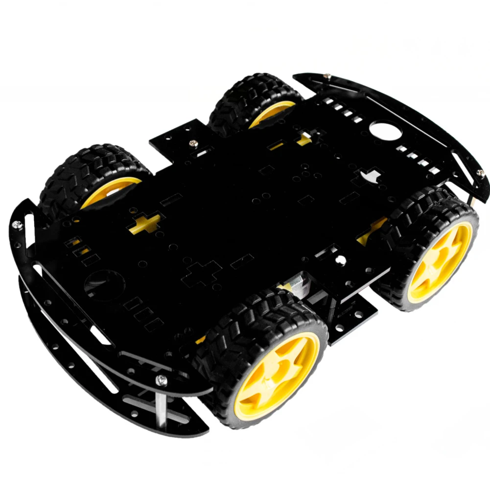 

4 Wheel Smart Car Spare Parts With Speed Tacho Bright Color Plastic Doule-layer Chassis Kits Replacement Easy Install DIY Stable