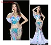 Bellydance Clothes Mermaid Sexy Long Dress Sequin Womens Oriental Belly Dance Costumes for Sale Dancing Outfits Bra+skirt Suit ► Photo 3/5