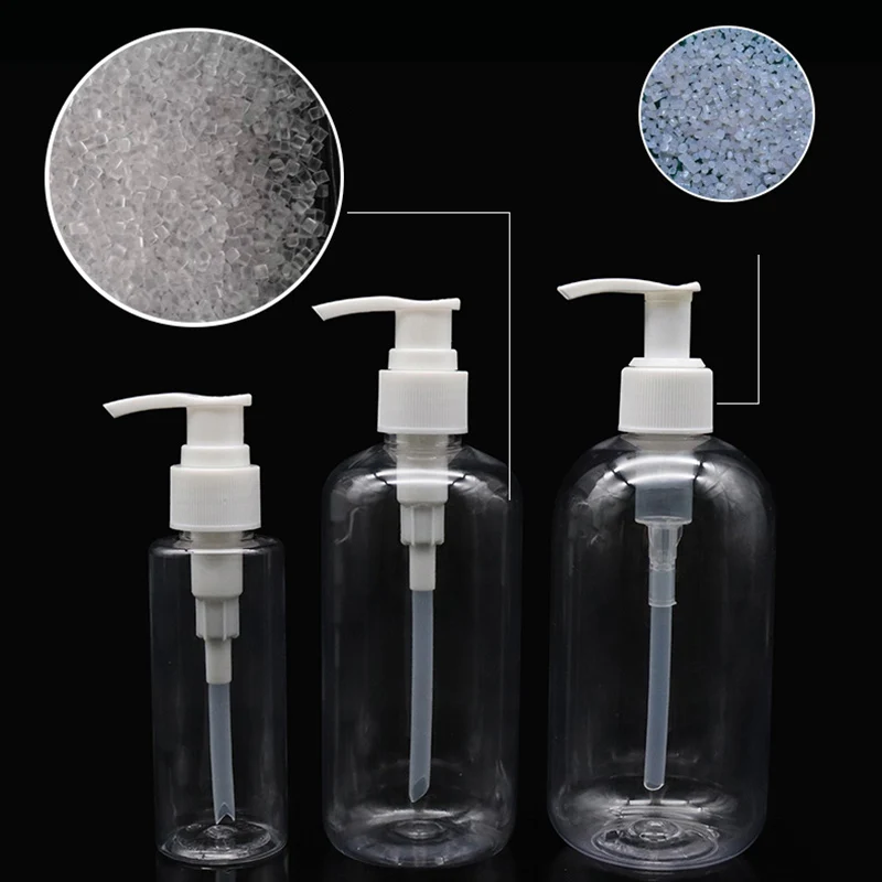 ClearPlasticThickenedBottleswithPumpsDispensersRefillableLiquid