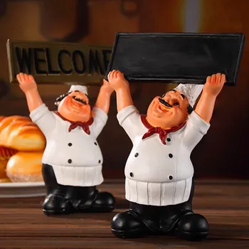 

Creative Home Gift Chef Decoration Chef Hands Up Welcome Sign "WELCOME" Little Chef Crafts Home Decor Coffee Shop