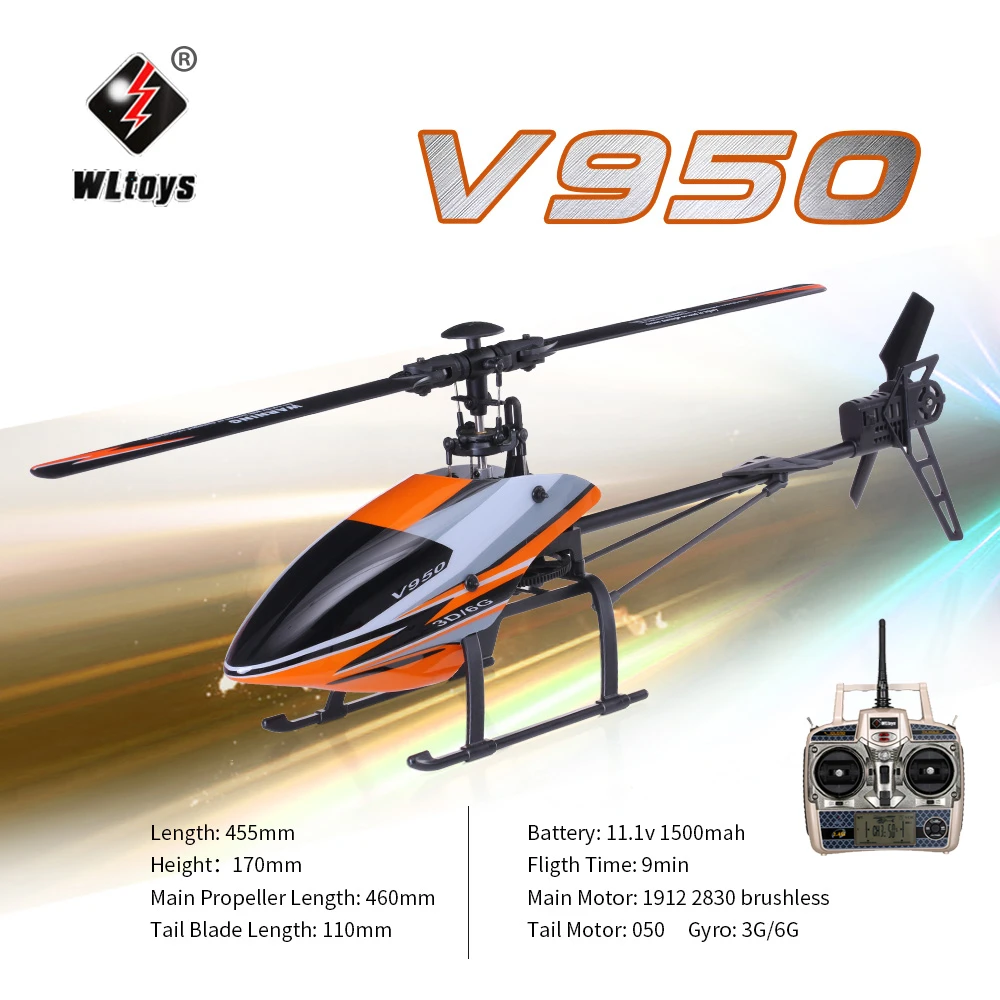 Wltoys V950 Big Helicopter 2.4g 6ch 
