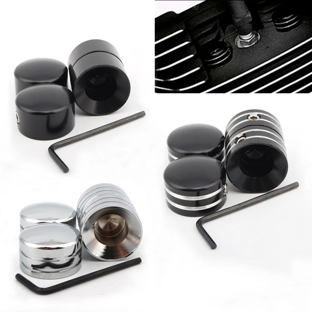 

1Set Motorcycle Head Bolt Topper Cover Cap for Sportster XL 883 1200 1986-2018 SOFTAIL FATBOY Screw Engine Cover Trim Head