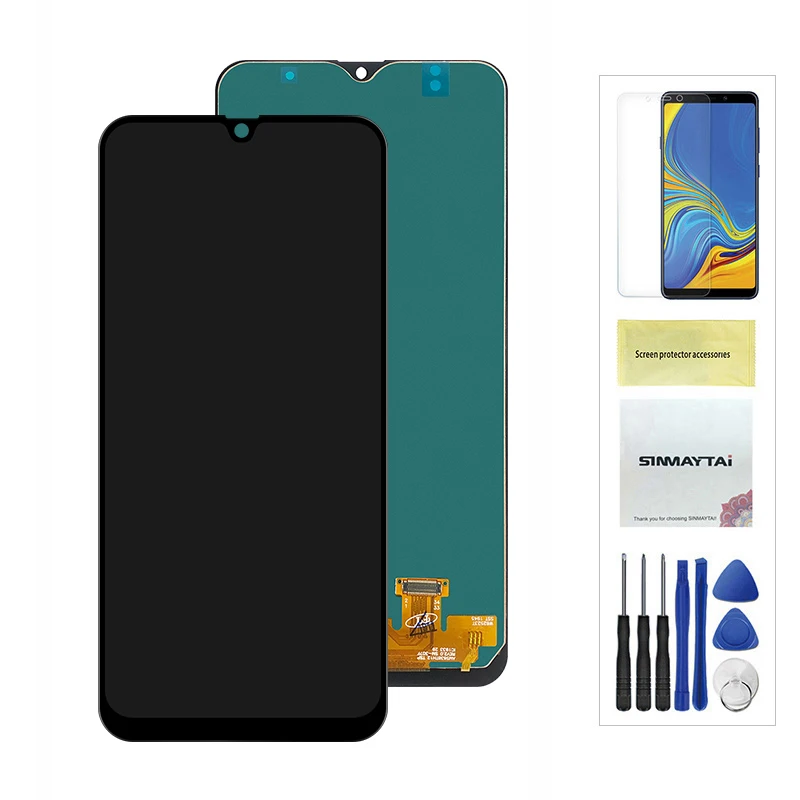 6,4 ''сменный ЖК-дисплей для samsung Galaxy A307F A307FN A307G A307GN lcd кодирующий преобразователь сенсорного экрана в сборе - Цвет: TFT Black