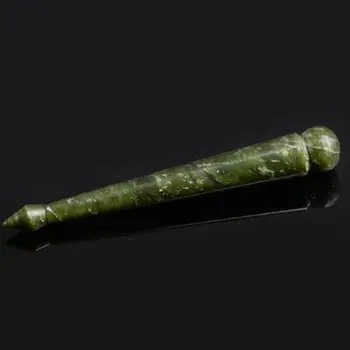 

Natural Jade Stone Acupunture Point Massage Stick Muscle Scraping Tool