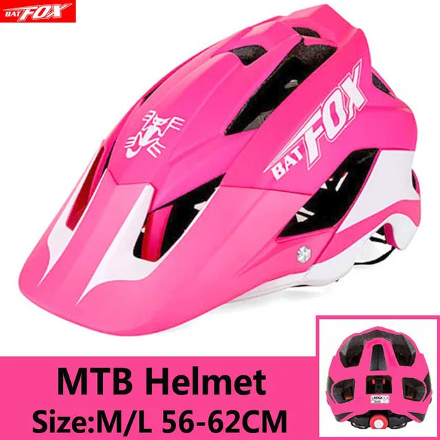 BATFOX Сверхлегкий велосипедный шлем CE сертификация MTB горный велосипедный шлем в форме велосипеда шлем велосипедный шлем Безопасная крышка - Цвет: 659