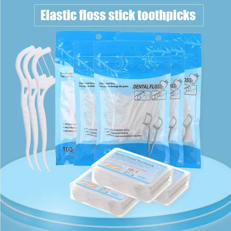 50Pcs Dental Floss Interdental Brush Teeth Stick Toothpicks Tooth Thread for Oral Care Beauty Tools Best Price | Дом и сад