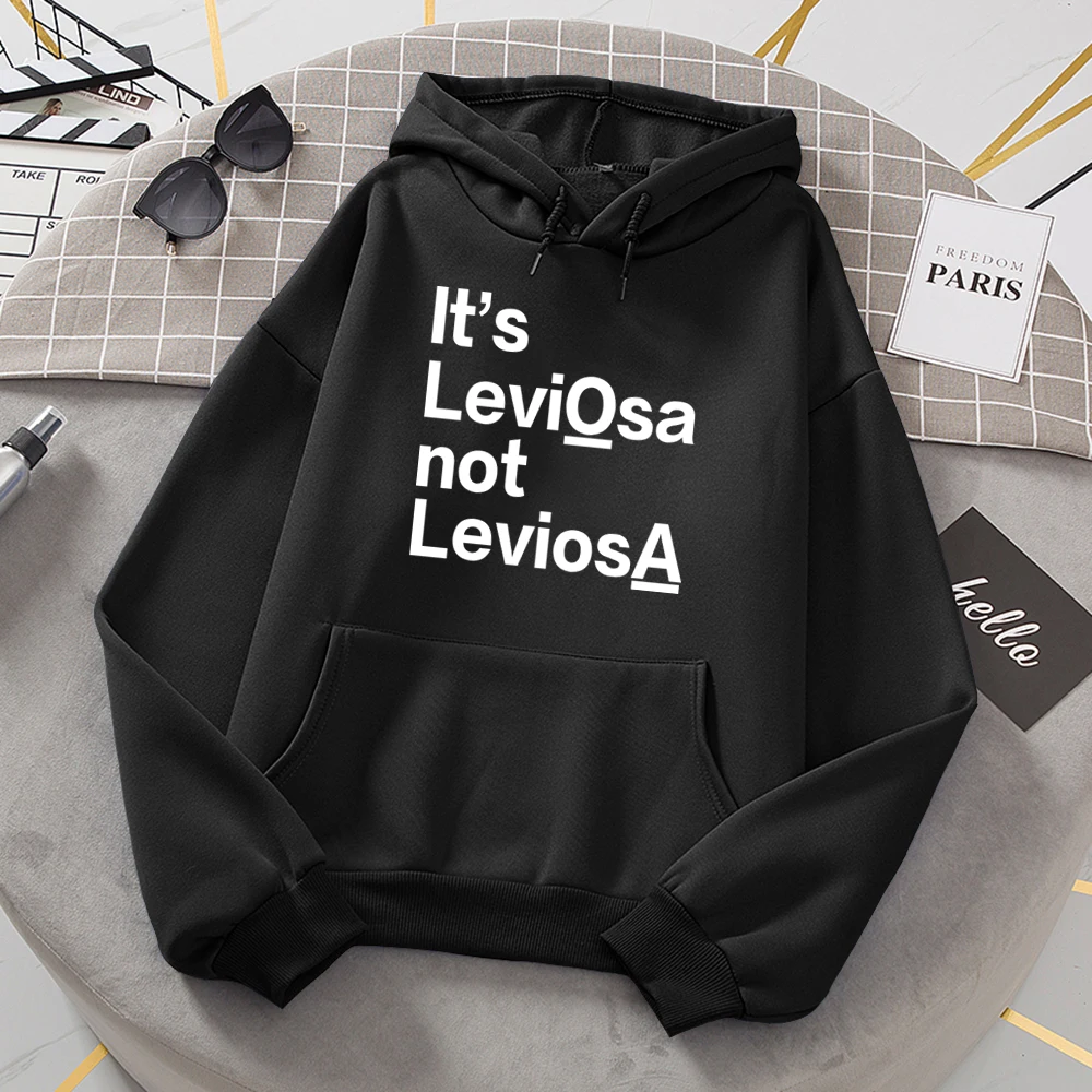 Осень зима 2021 женские толстовки с принтом It's LEVIOSA повседневные флисовые