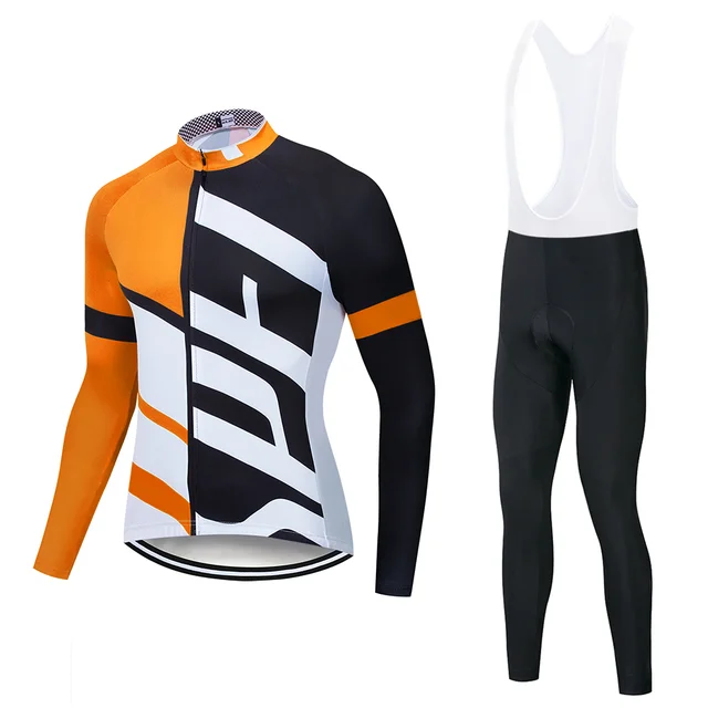 C10 Длинный рукав Велоспорт Джерси Набор мужская одежда roupa de ciclismo 9D ropa ciclismo hombre maillot ciclismo Велоспорт набор go pro - Цвет: C10