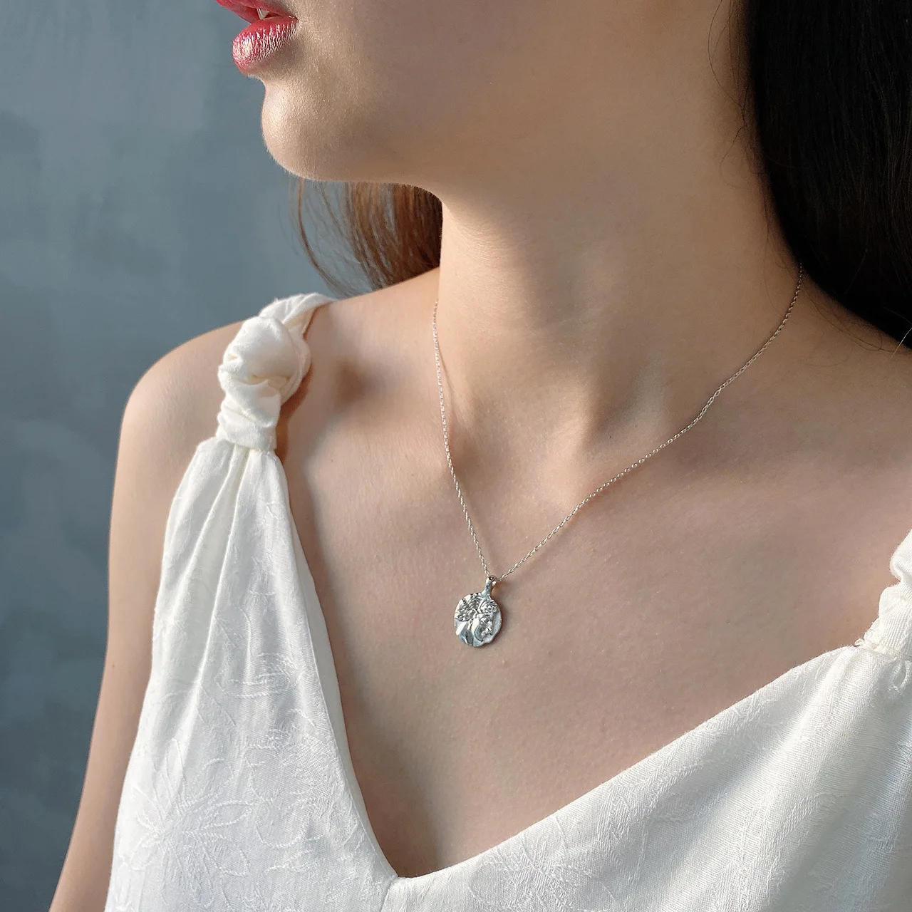 Louleur 925 пробы Серебряное Европейское ожерелье с фигуркой Золотое креативное ожерелье с подвеской для лица для женщин модное ювелирное изделие