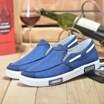 

Men Casual Shoes Mens Canvas For Men Shoes Fashion Flats Loafers Slip On Breathable Soft Flat Driving Shoes Summer New LargeSize
