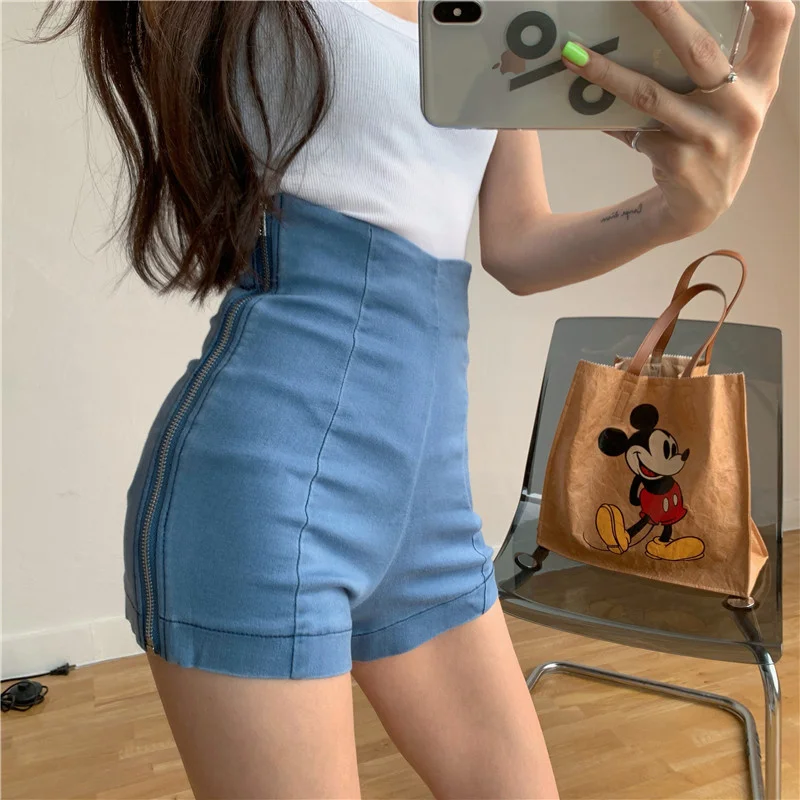 2021 New Sexy Fashion Women Ladies Denim Skinny Shorts High Waist Stretch Bodycon Jeans Slim Shorts Stretch Short Jeans