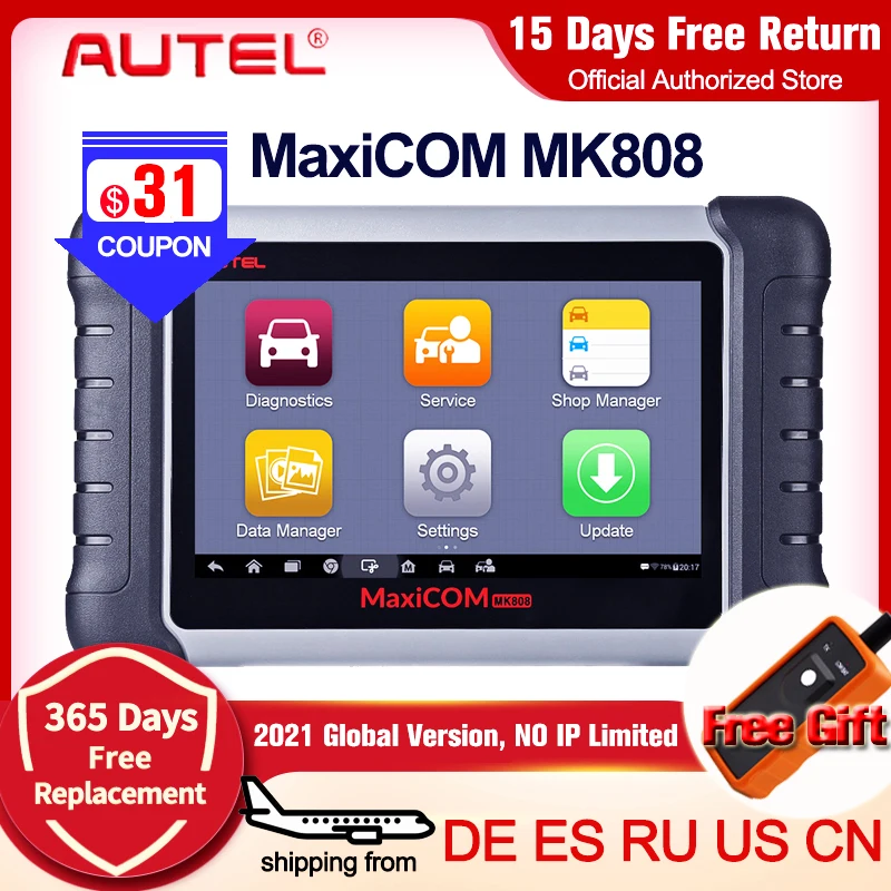 Autel Maxicom Mk808 Mx808 Obd Obdii Diagnose Werkzeug Obd2 Scanner Volle Systeme Diagnose Werkzeug Scanner Autel Scanner Automotive Multimeters Analyzers Aliexpress
