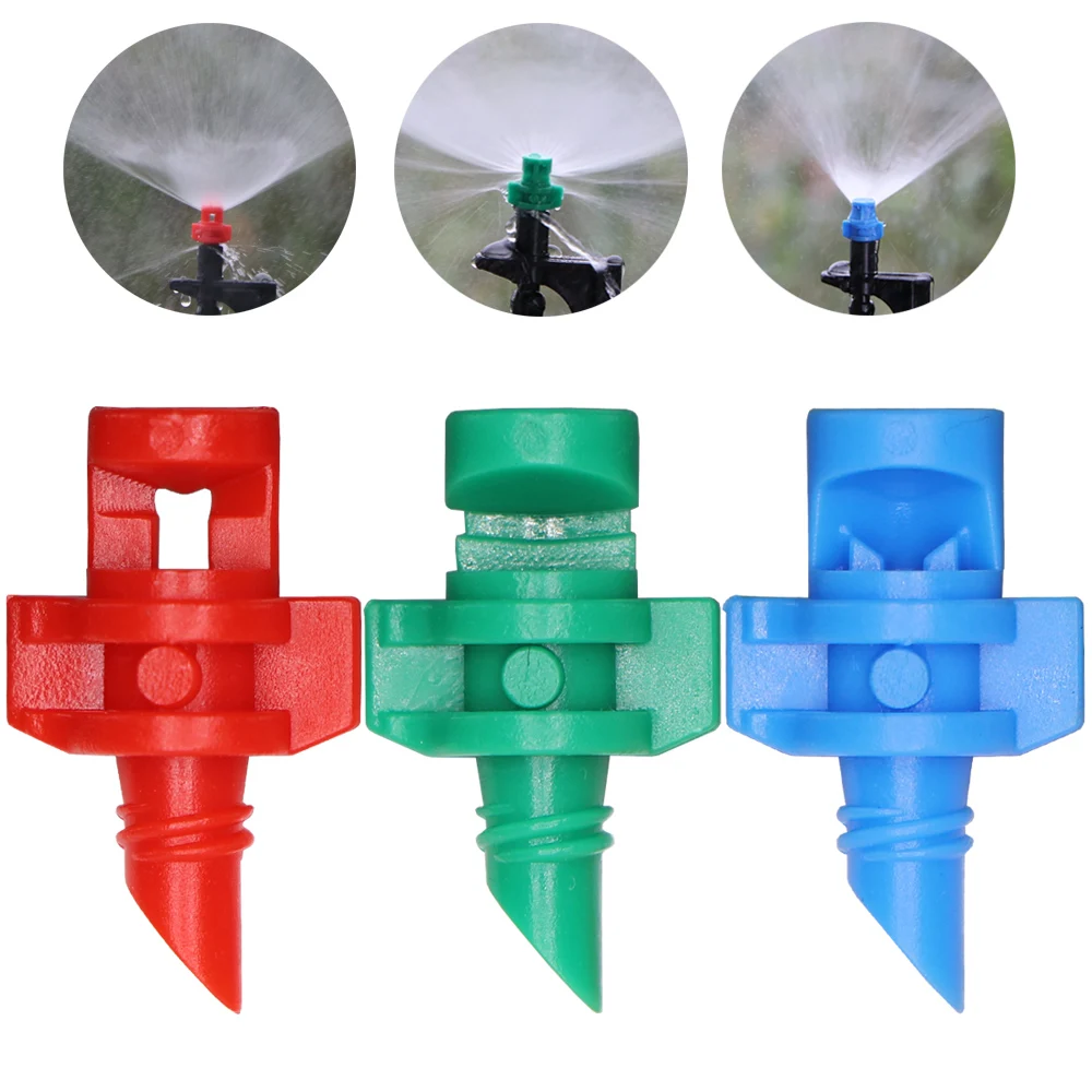 Garden sprinkler plants irrigation kits irrigation sprinklers drip irrigation sprinklers garden irrigation nozzle garden sprayer nozzles 100PCS 90/180/360 Degree refraction nozzle garden sprinkler agriculture irrigation plant spray nozzle misting for flowers farm