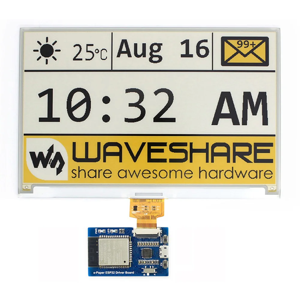 SPI простое использование сырой панели Легкий E-Pape ESP32 чернил экран Bluetooth Waveshare легко установить драйвер платы Интернет wifi беспроводной
