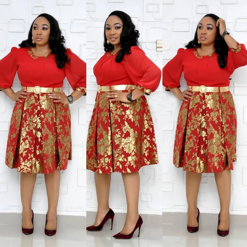 

Dashiki African Dresses For Women African Women's Dress 2019 African Print Ankara Dresses For Women Africian Clothing Women