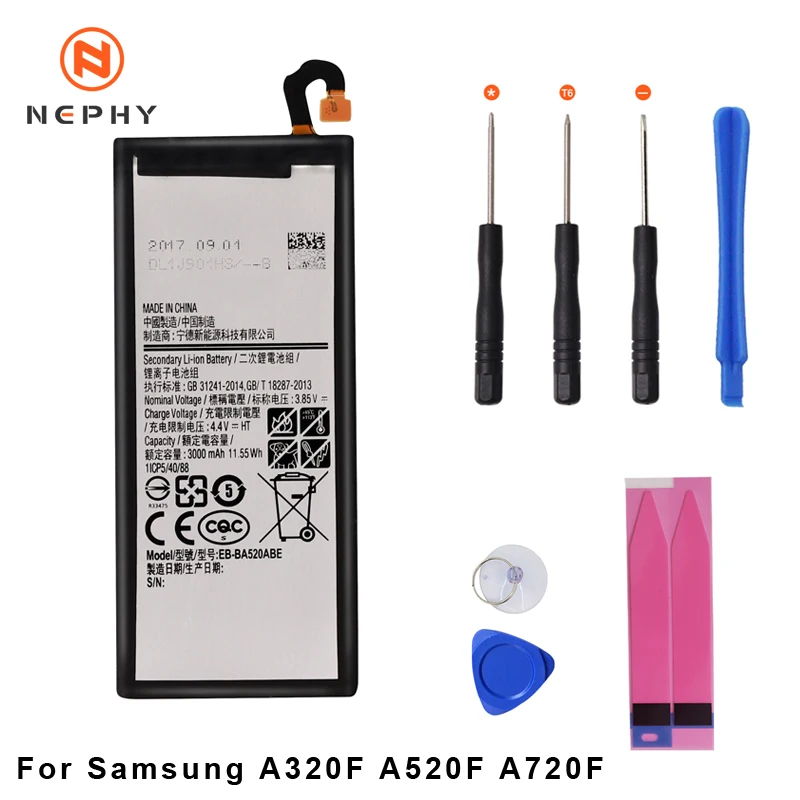 Оригинальная замена Батарея для Samsung Galaxy A3 A5 A7 2017 A320F A520F A720F EB BA520ABE BA720ABE SM