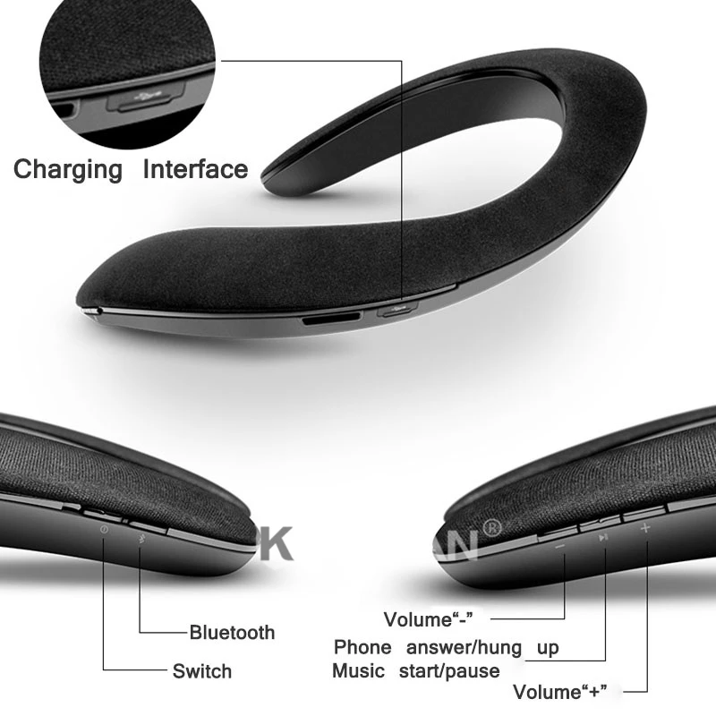 Портативный беспроводной Bluetooth динамик солнцезащитный динамик мобильный сабвуфер многоцелевой 360 градусов стерео 3D музыкальный плеер