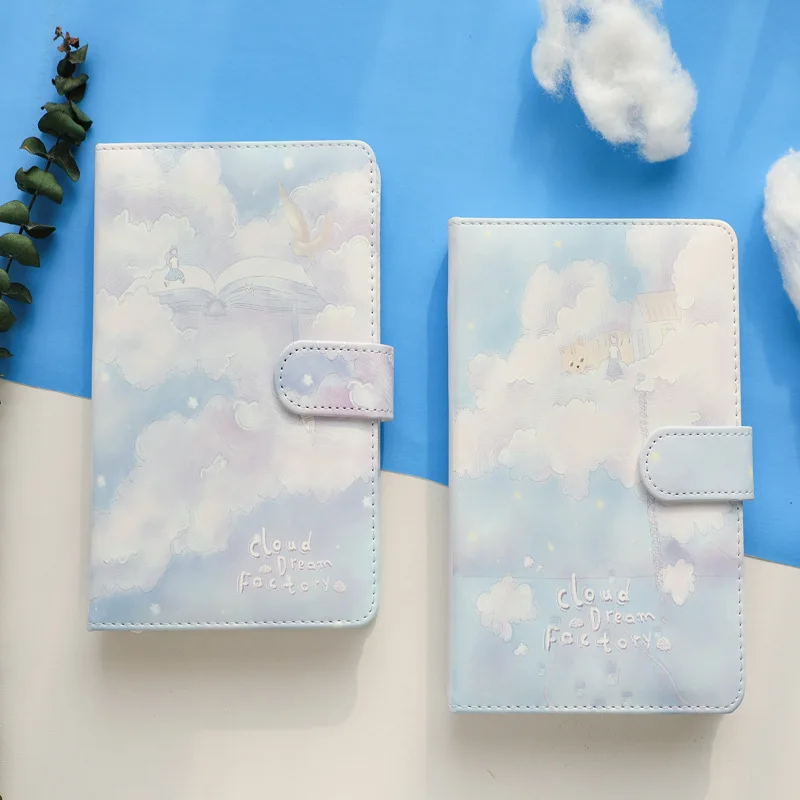 Блокнот Kawaii Dream Cloud с симпатичной магнитной пряжкой блокнот для записей дневник