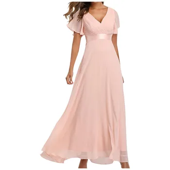 

Evening Dresses Ever Pretty EP09890 Elegant V-Neck Ruffles Chiffon Formal Evening Gown Party Dress Robe De Soiree 2020 #3