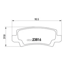 Колодки Тормозные Toyota Corolla(E12) 0206 С Датчиком Задние Brembo P83065 Brembo арт. P83065