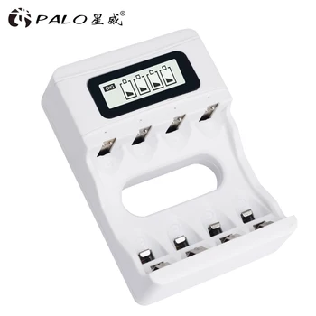 

4 Slots LCD Display Fast Intelligent Battery Charger With USB Input For AA AAA NiMh NICD Rechargeable Batteries