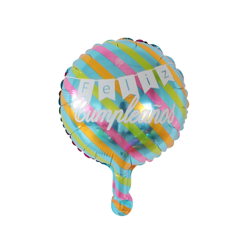 Ballons Feiz Cupleanos Espagnol Joyeux Anniversaire 10 Pieces 10 Pouces En Aluminium Mylar Pour Decoration De Fete A Theme Jouets A Air Aliexpress
